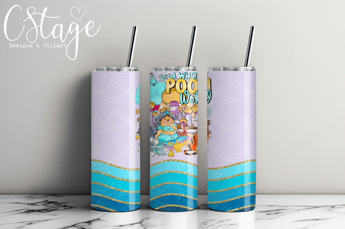 A Whole Pooh World Tumbler Wrap