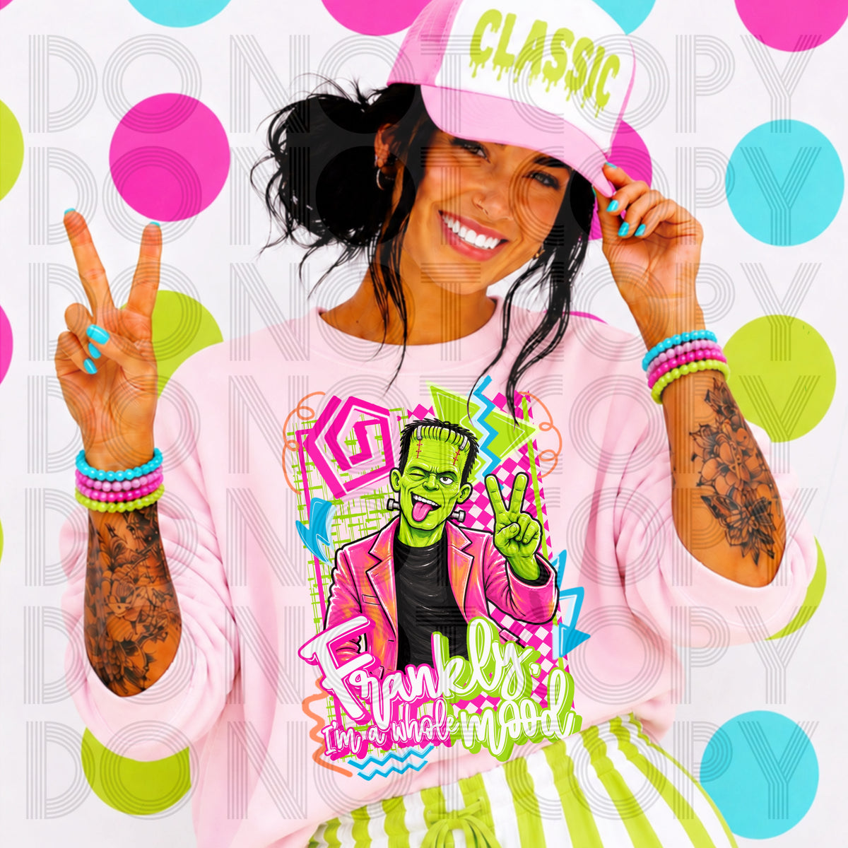 Retro Frankly I’m A Whole Mood DTF Print