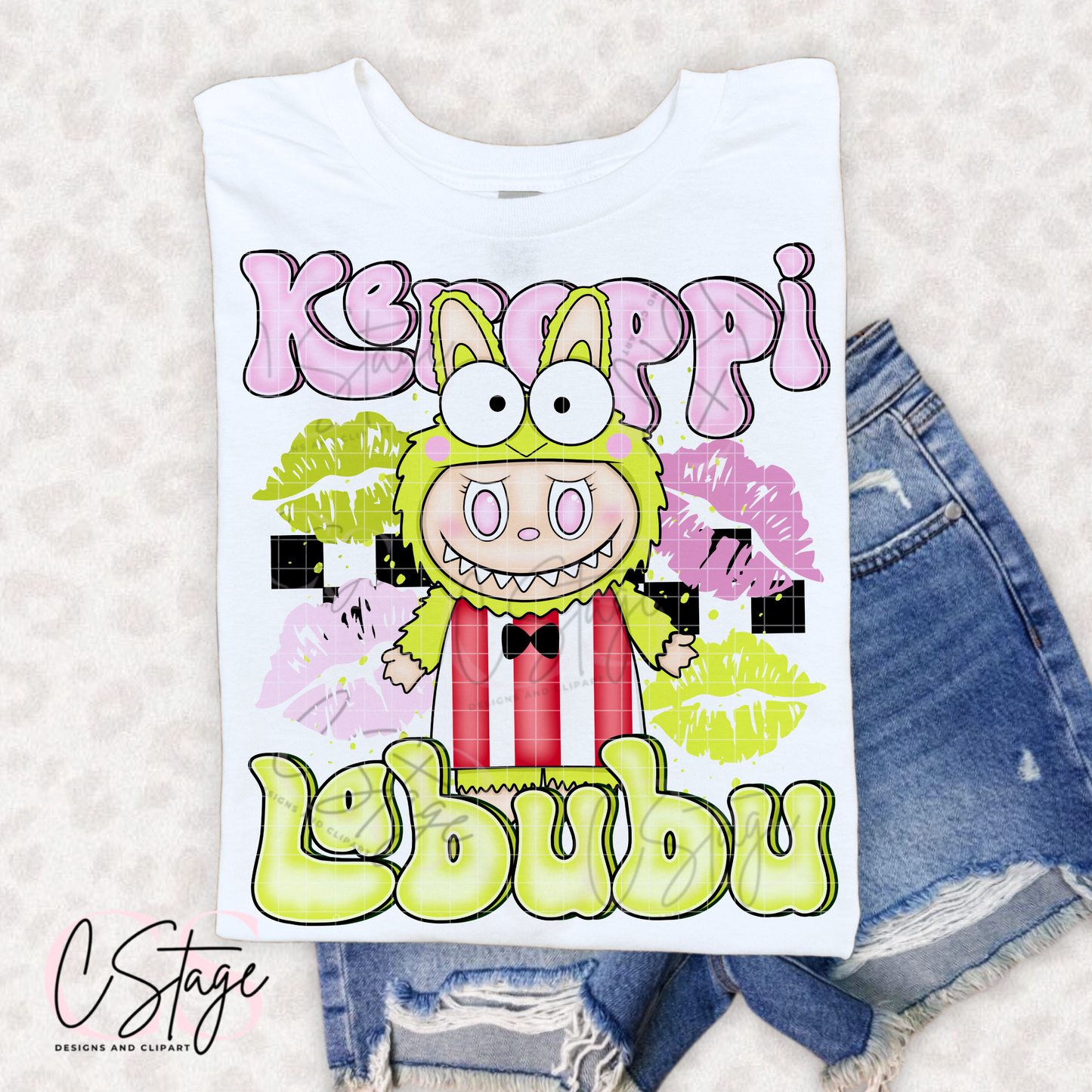 Keroppi Labubu DTF Prints