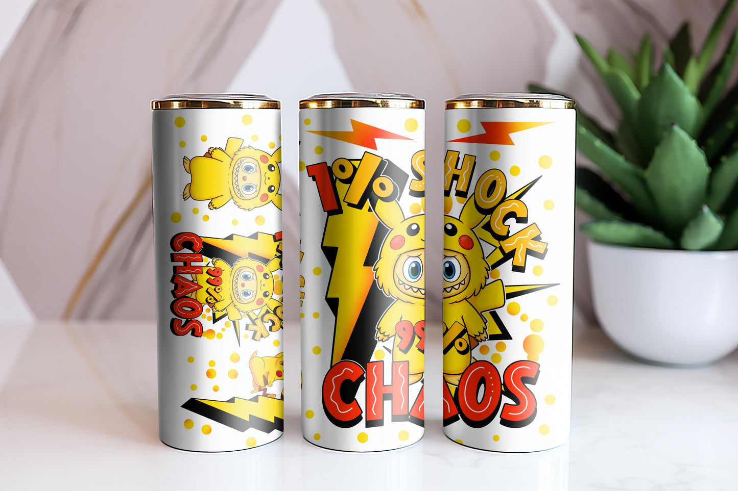 1% Shock 99% Chaos Tumbler Wrap