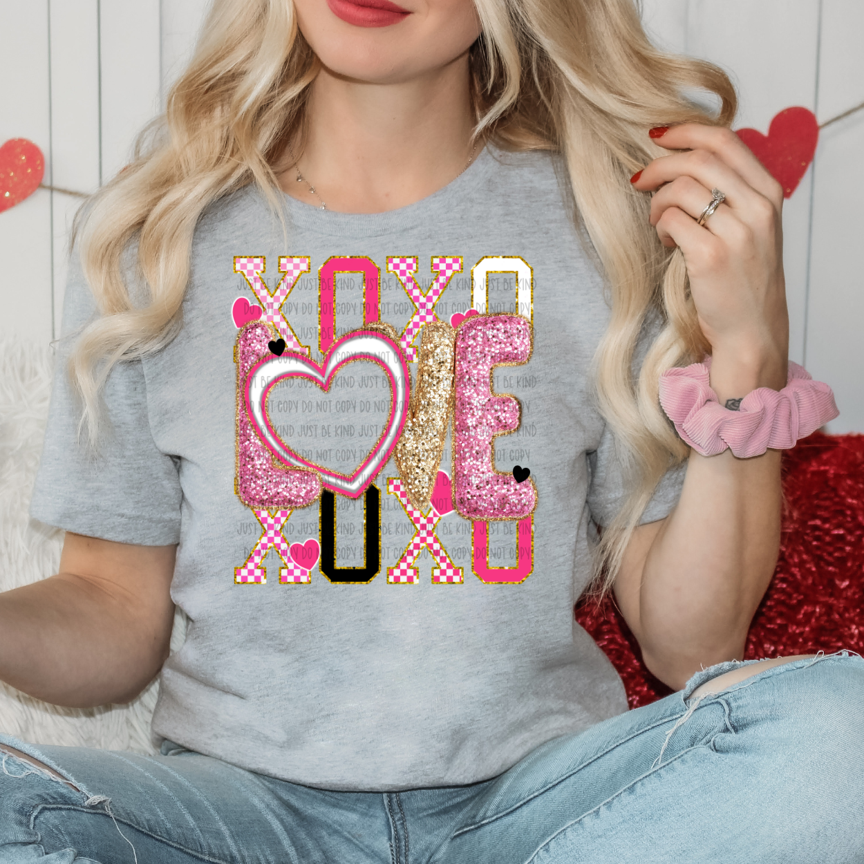 Love XOXO (add photo) DTF Print