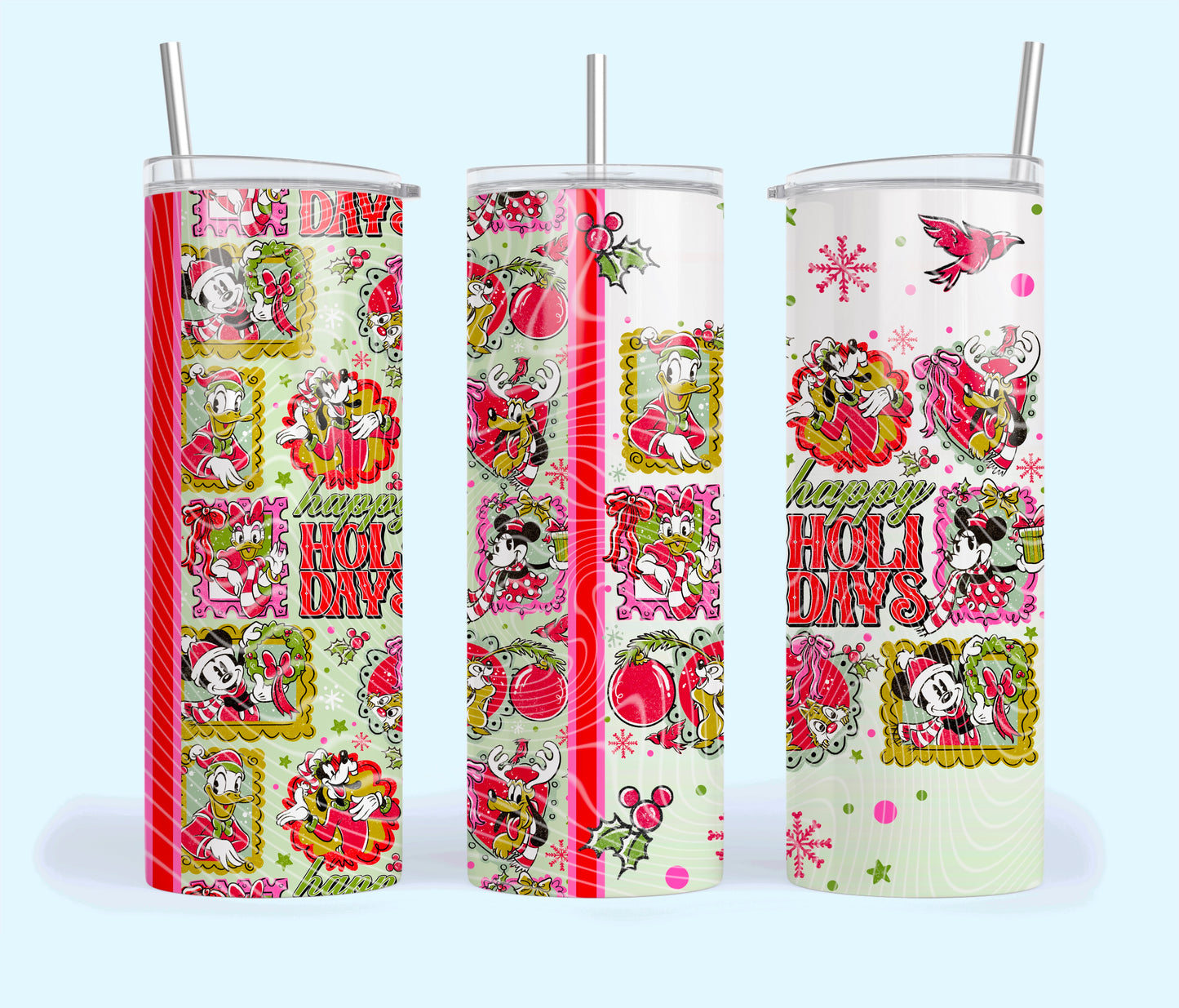 Happy Holidays (Style 1) Tumbler Wrap