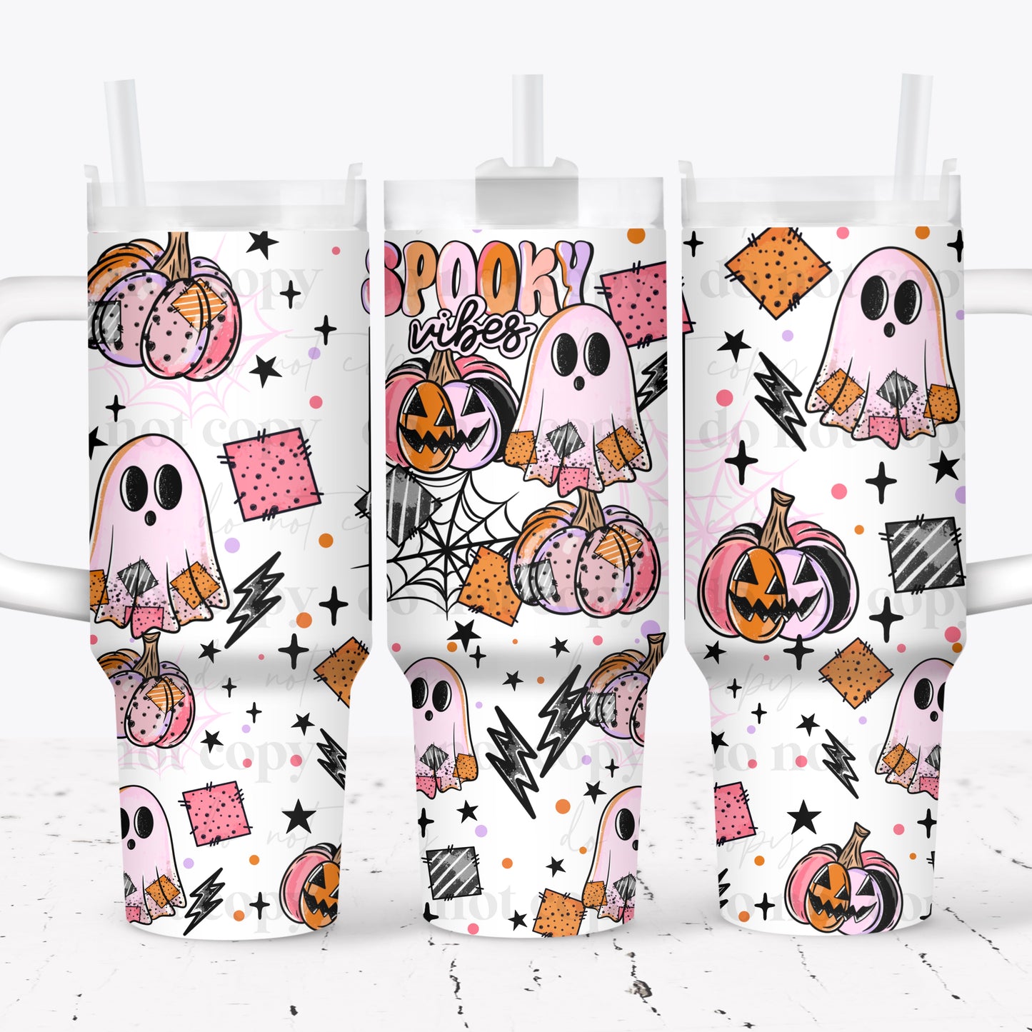 Spooky Vibes 40 oz Tumbler Print
