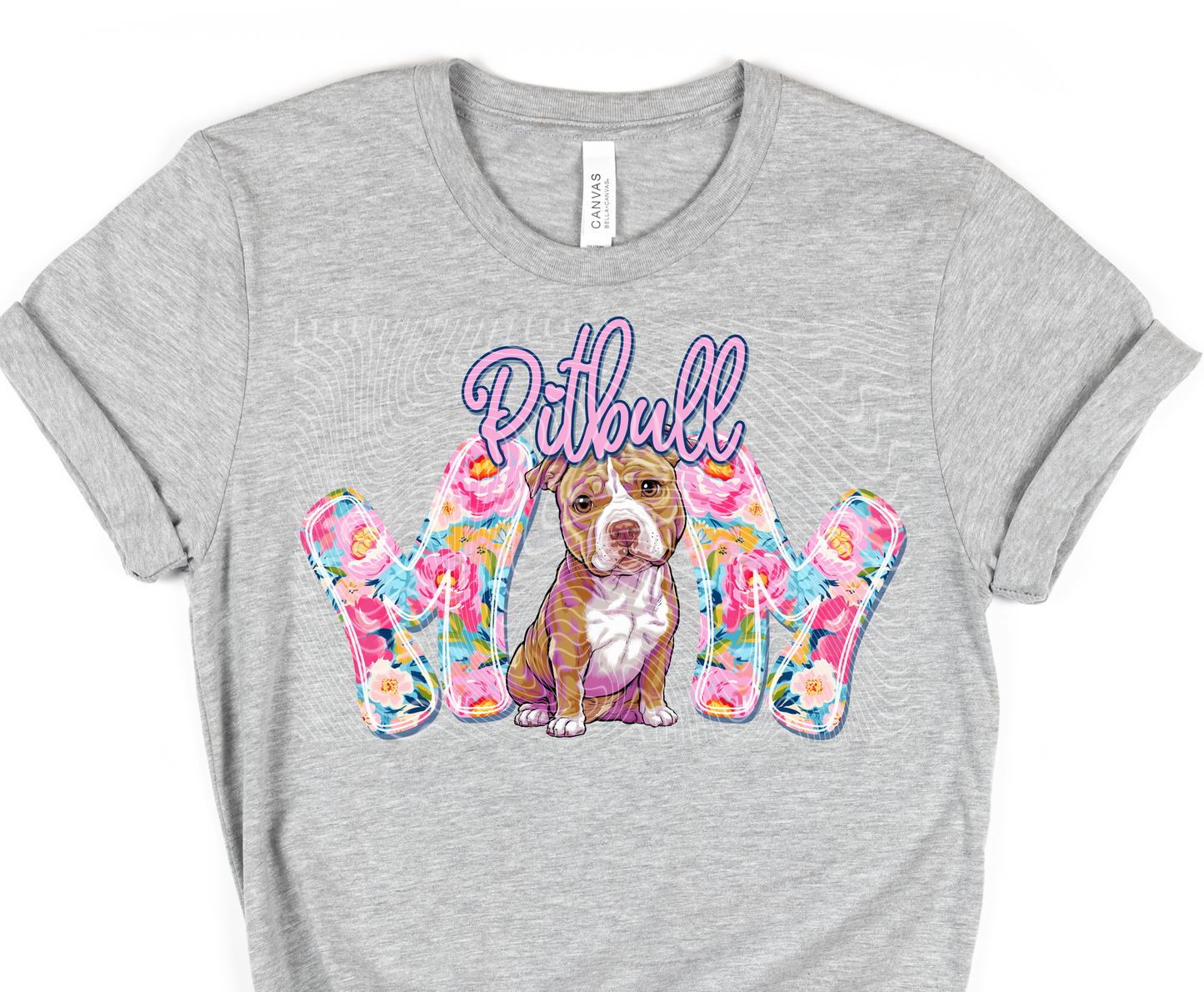 Pitbull Mom DTF Print
