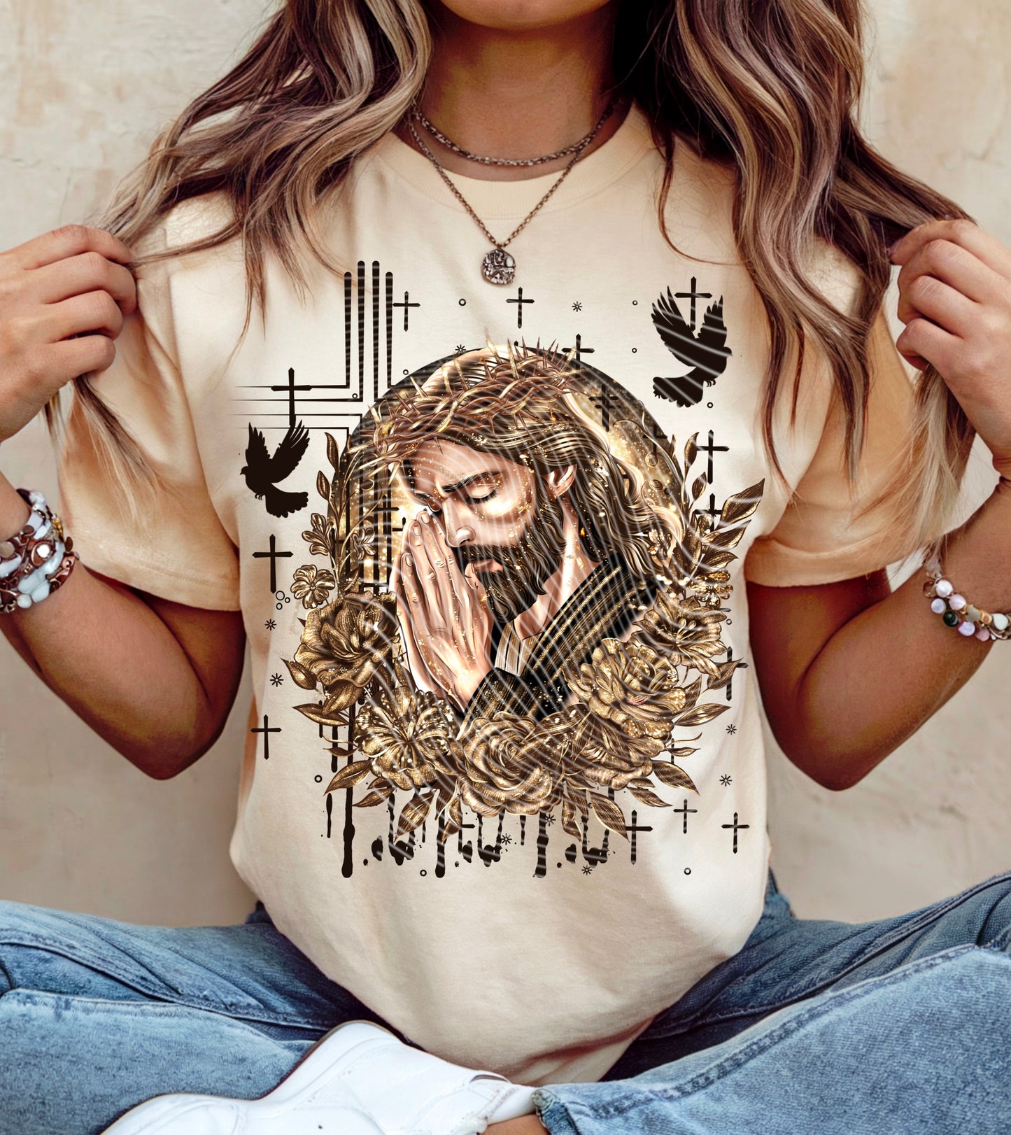 Prayers With Jesus DTF Print