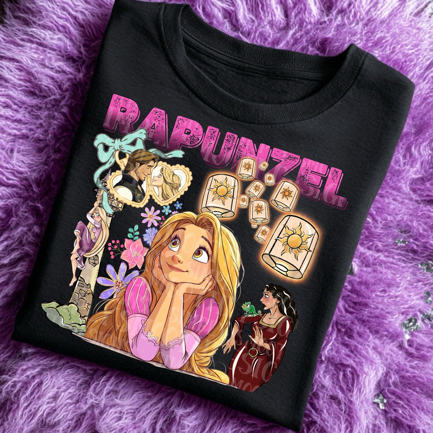 Rapunzel Locket DTF Print