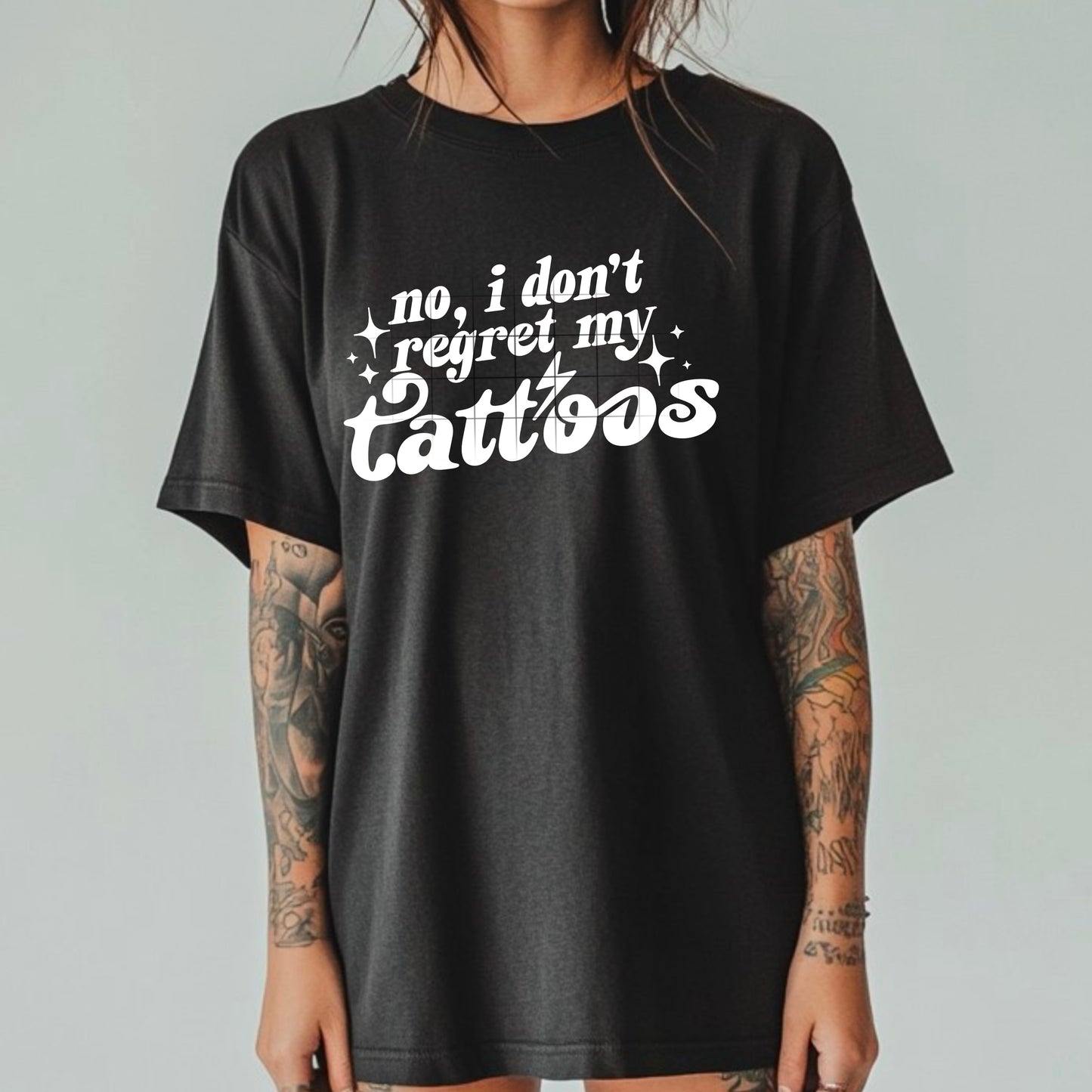 No I don’t Regret My Tattoos (Single Color) DTF Prints