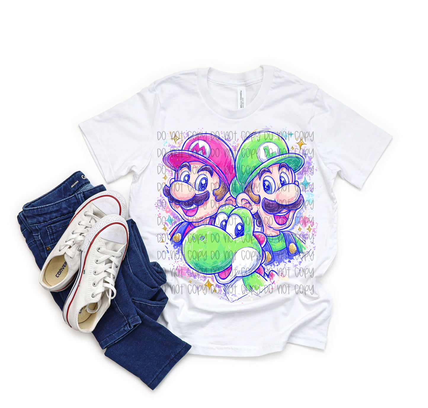 Mario Friends DTF Prints