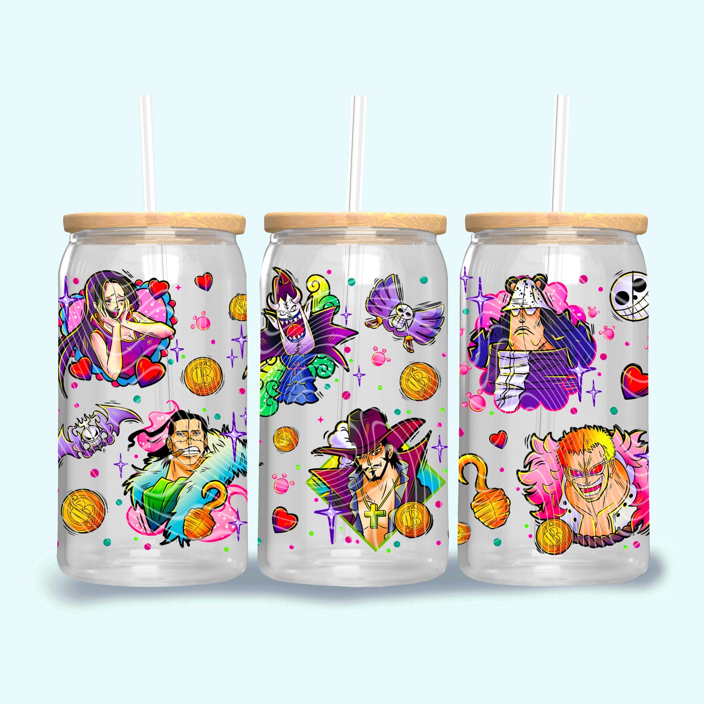 Warlords 16 oz Glass Can Wraps