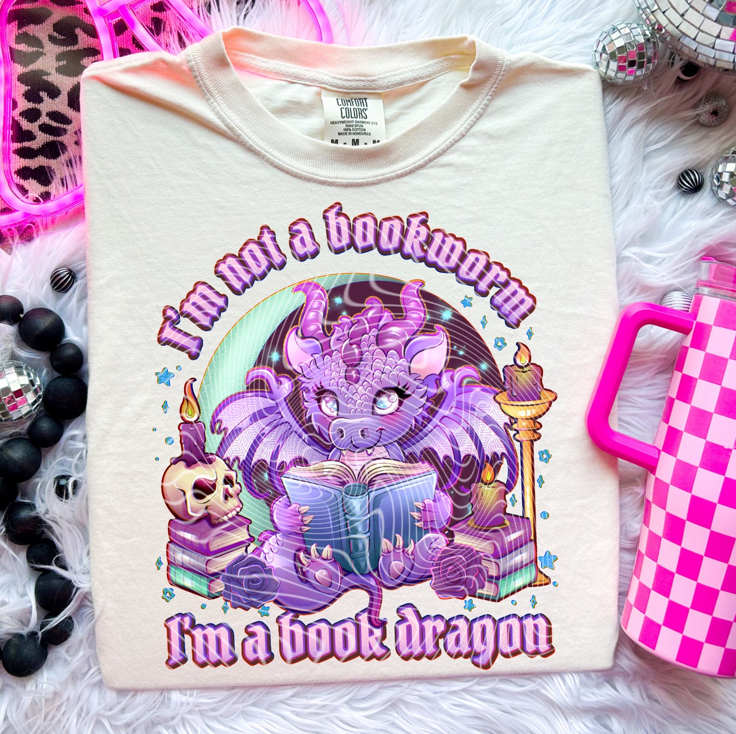 I’m A Book Dragon DTF Print