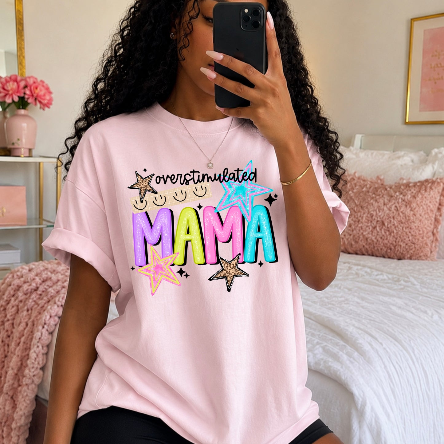 Overstimulated Mama DTF Print