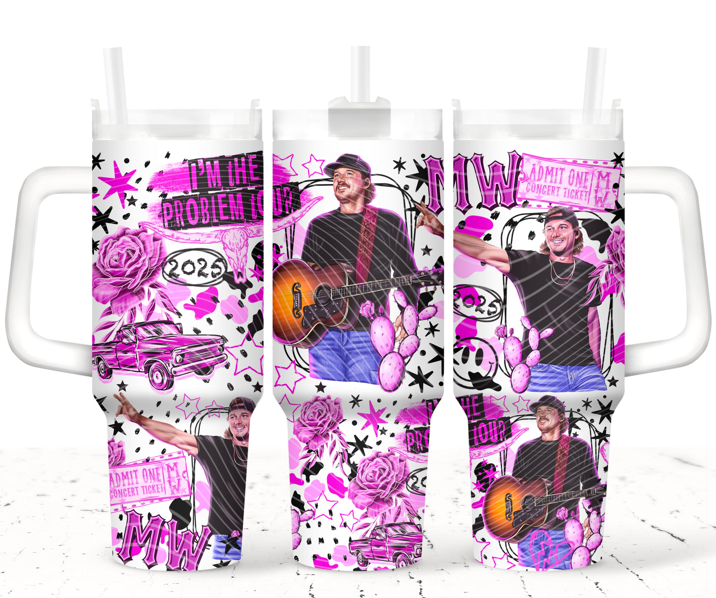 Purple Colors I’m The Problem 40 oz Tumbler Prints