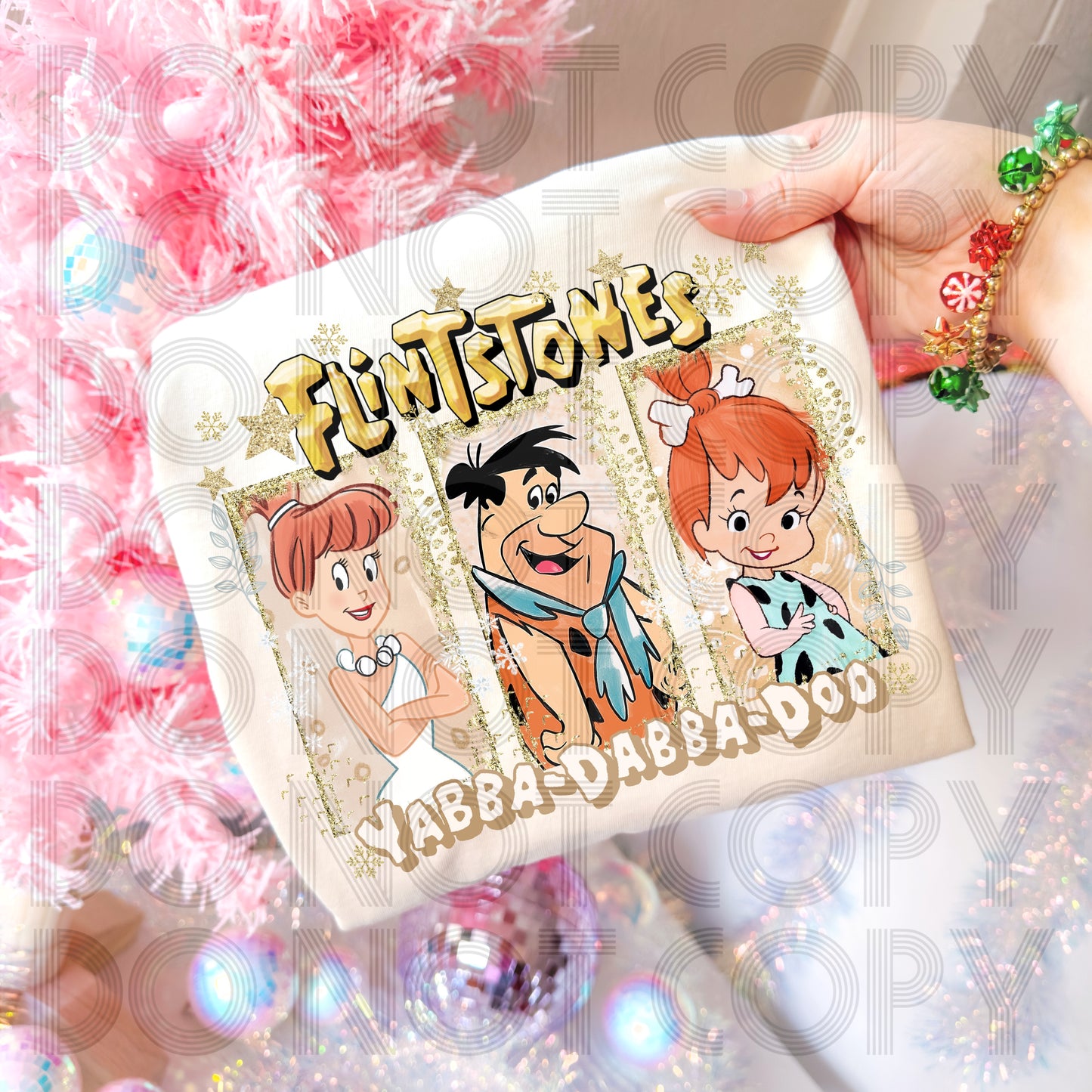 Yabba Dabba Doo Christmas DTF Print