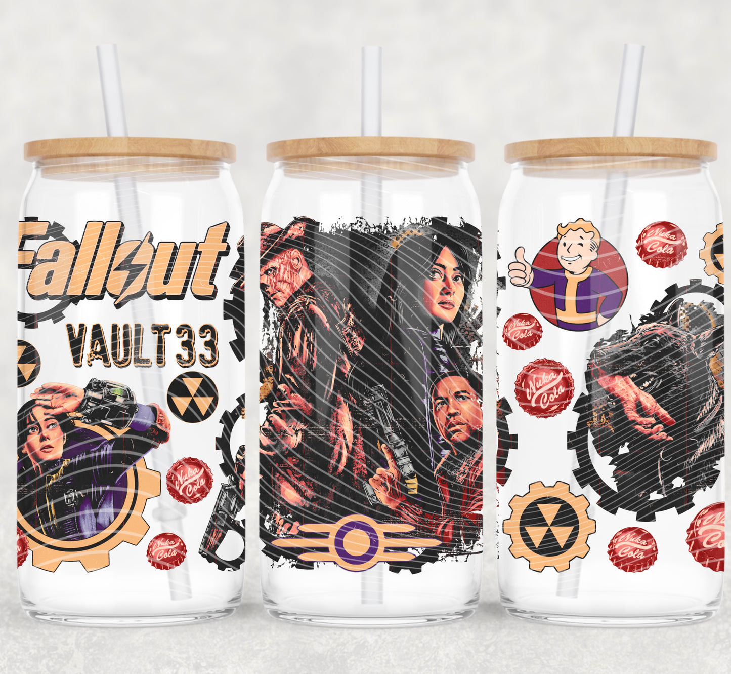 Vault 33 16 oz Glass Wraps