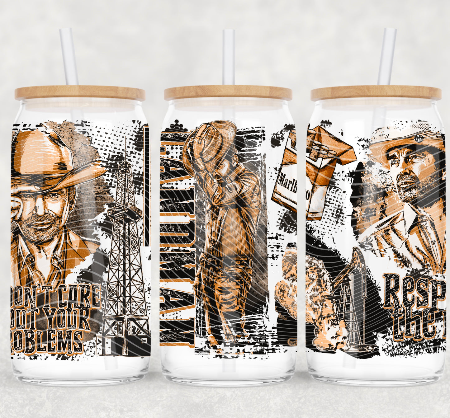 Landman 16 oz Glass Wraps