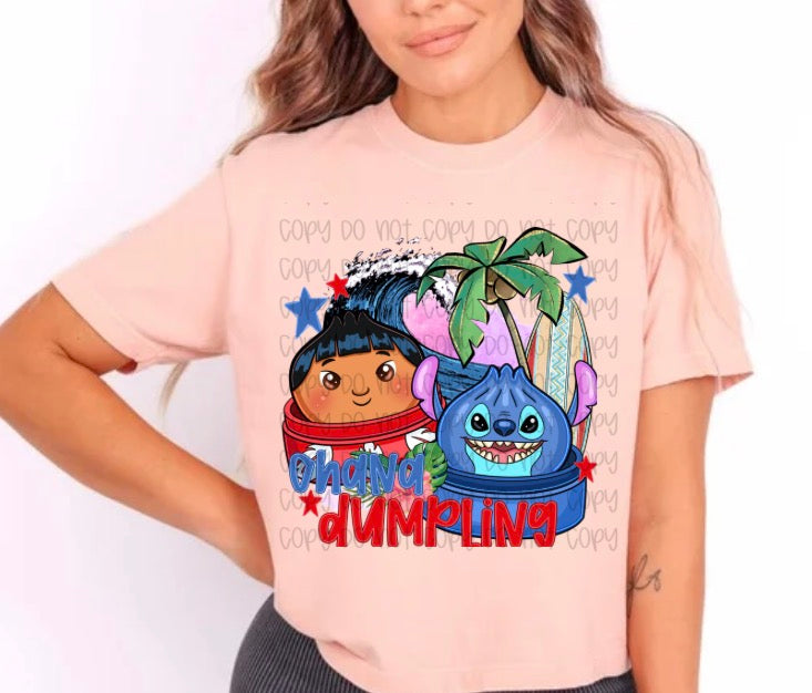 Ohana Dumpling DTF Print