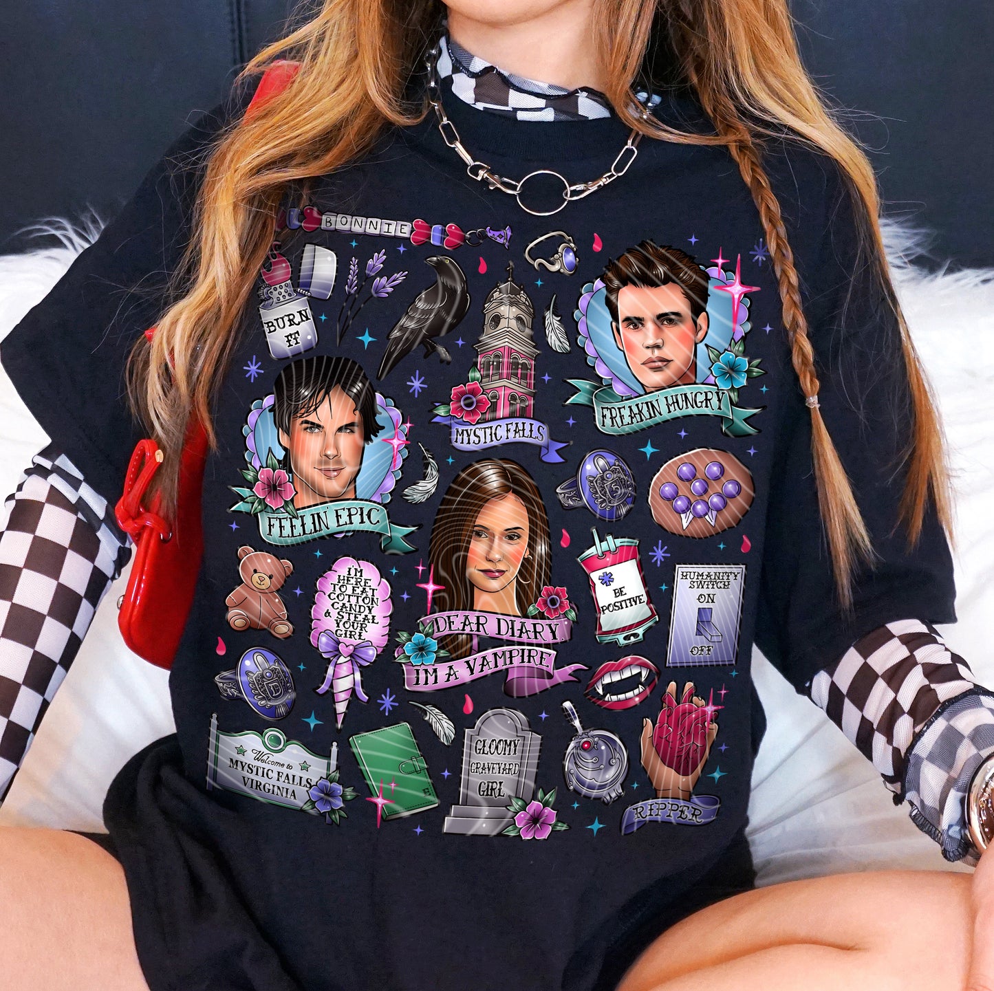 Dear Diary I Am A Vampire DTF Print