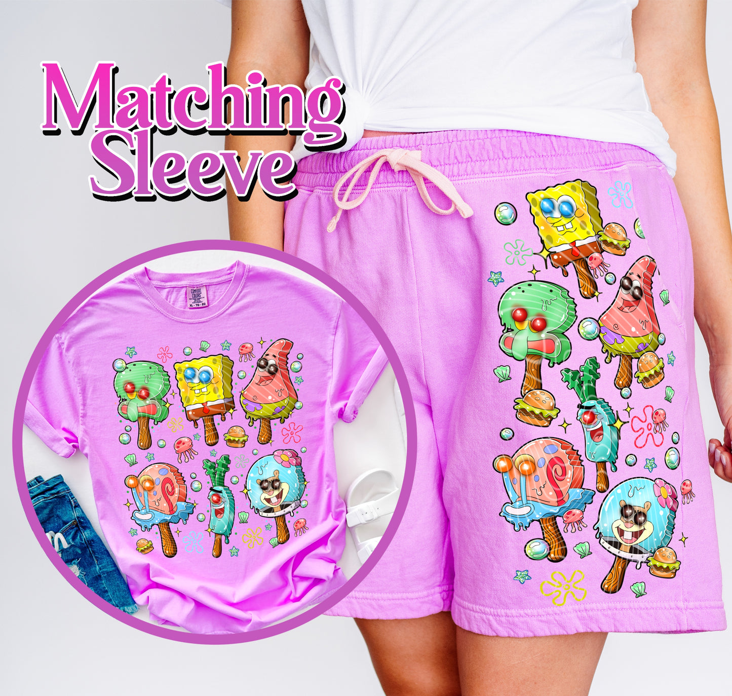 Ice Cream Spongebob DTF Print