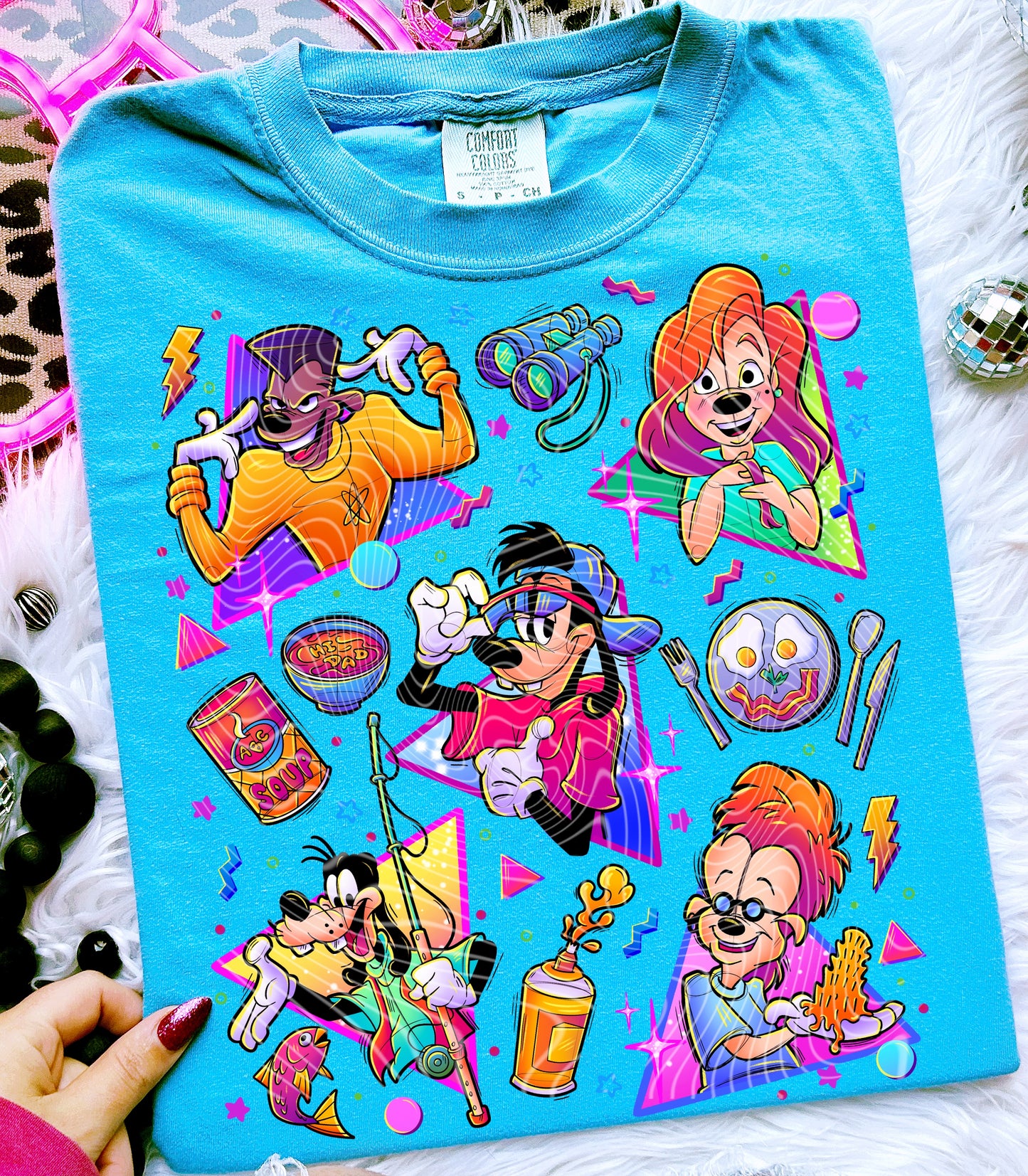 Bright Goofy DTF Print