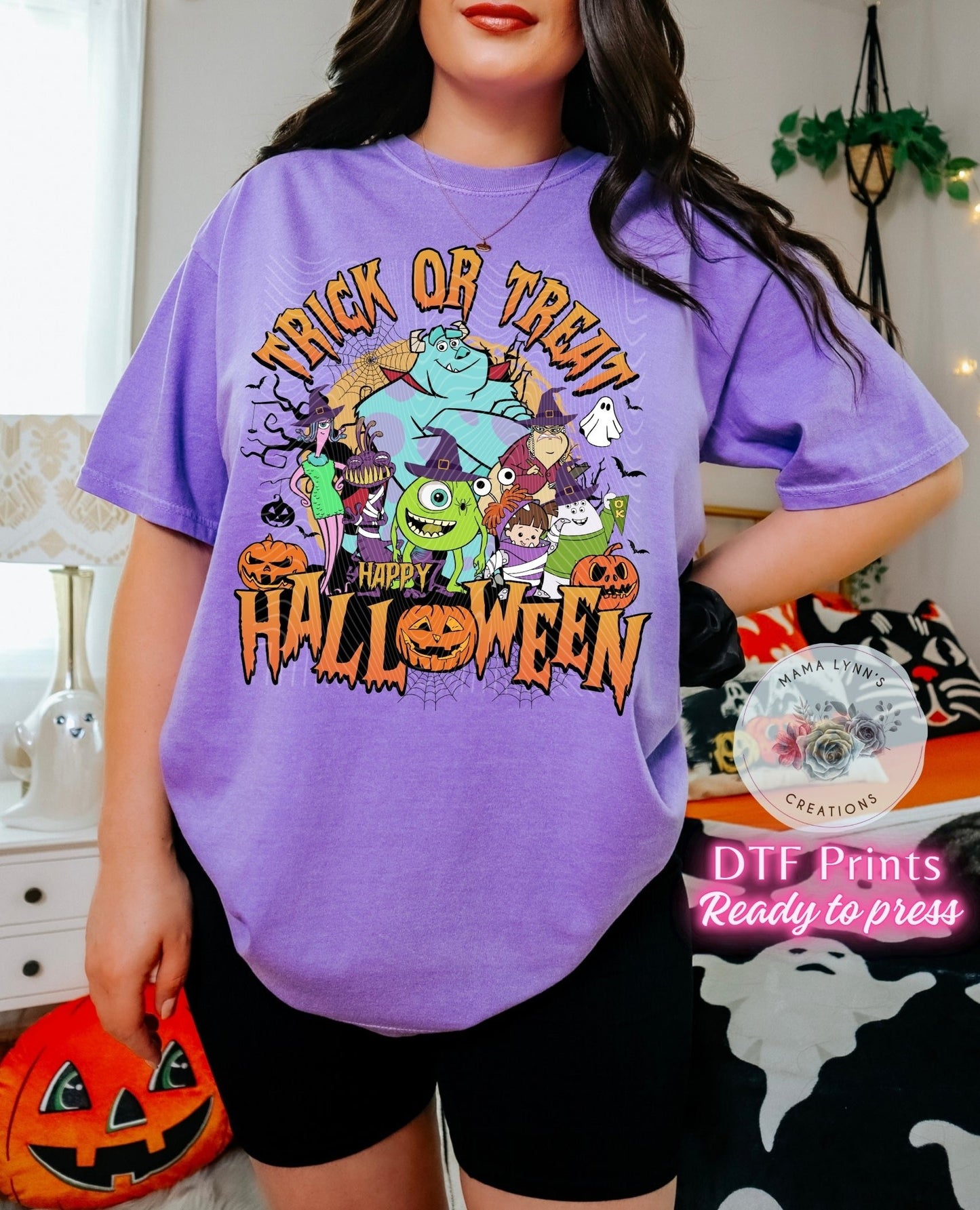 Trick Or Treat Monsters DTF Print