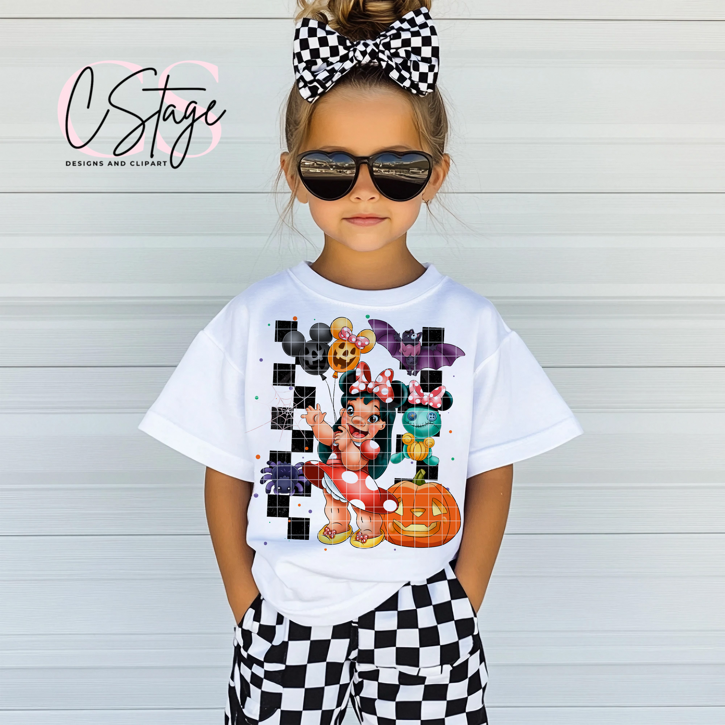 Halloween Lilo Mouse DTF Prints