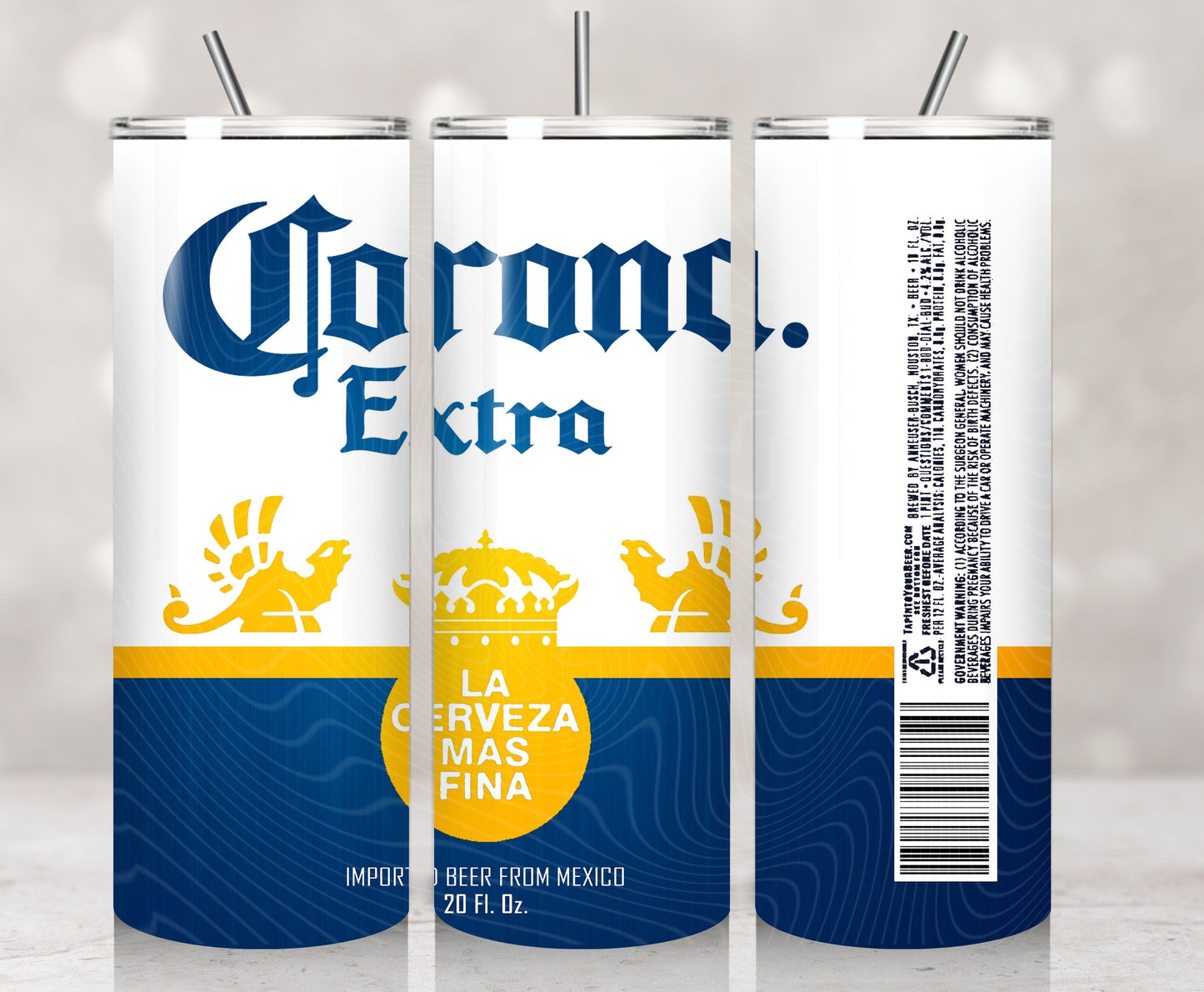 Corona Beer Style 1 Tumbler Wrap