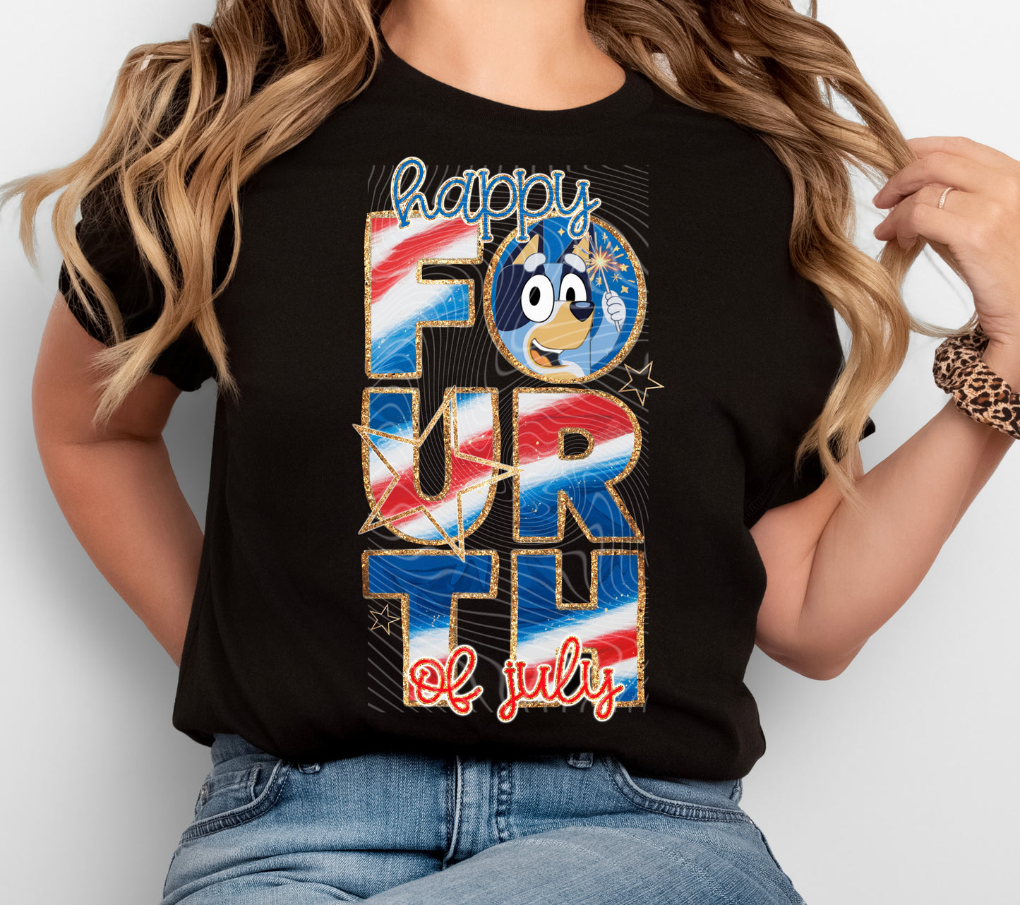 Happy Fourth Of July DTF Print