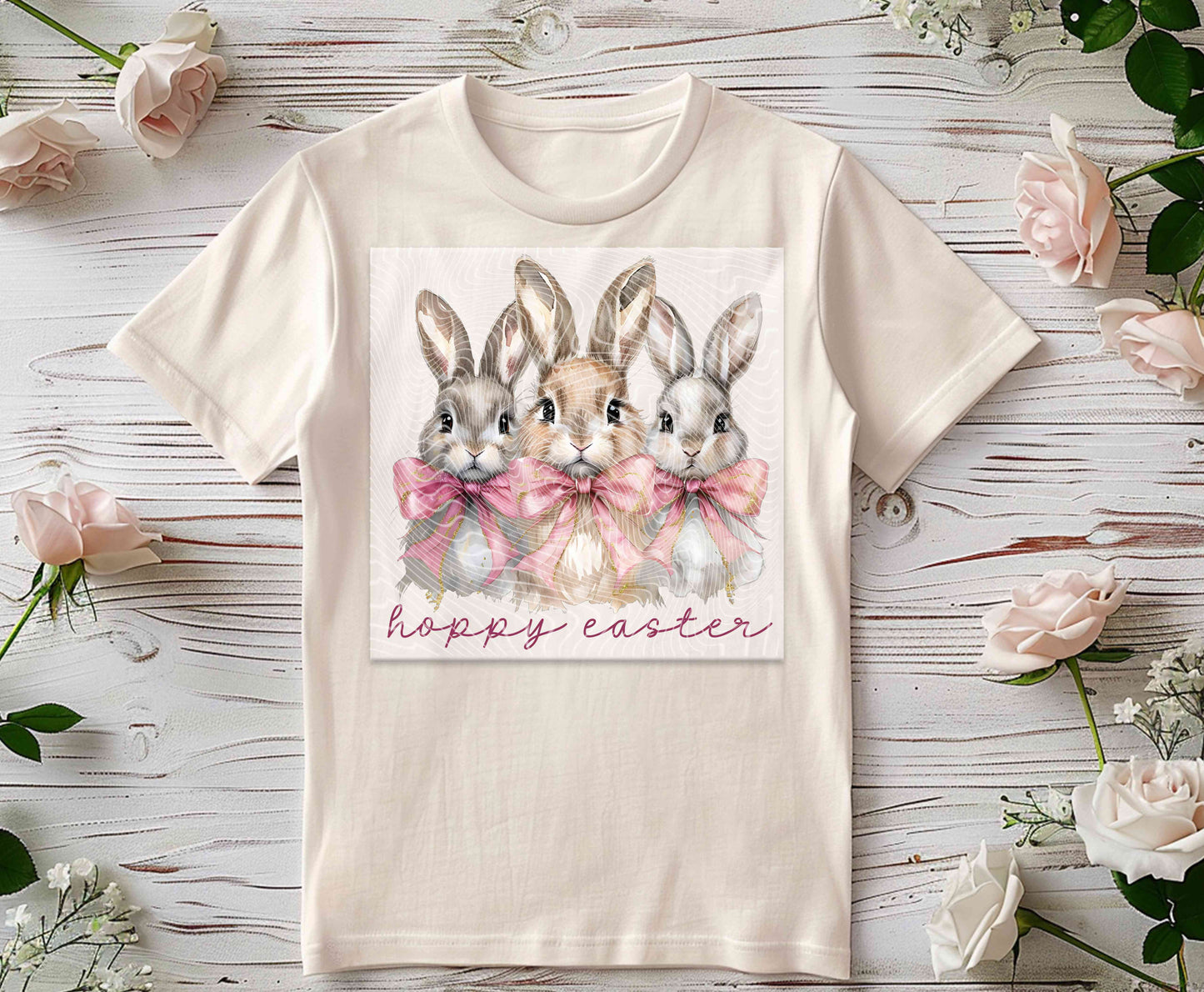 Happy Easter Bunnies DTF Print