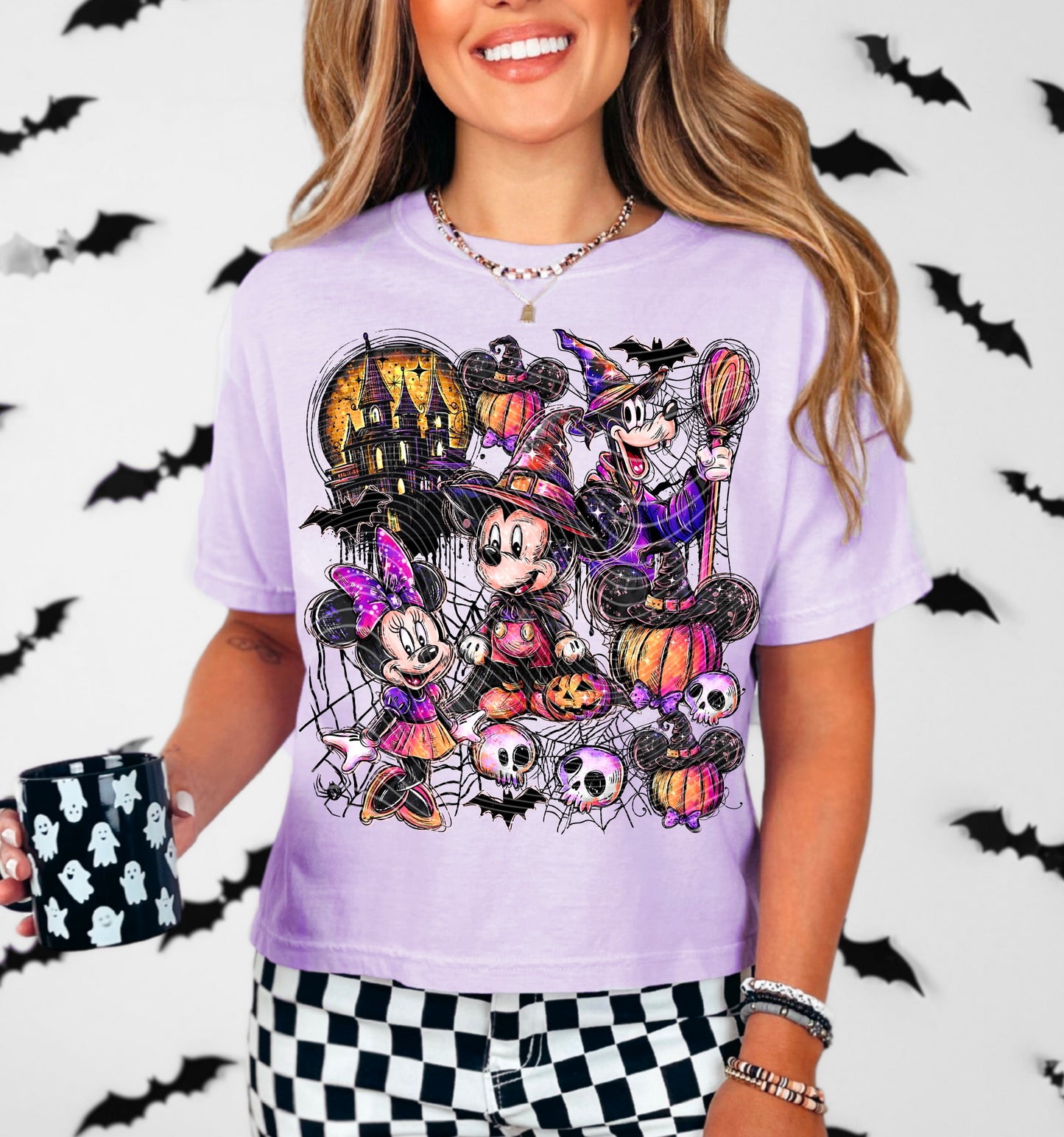 Halloween Mouse Friends DTF Prints
