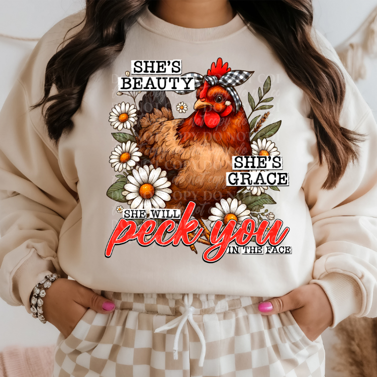 She's Beauty She's Grace DTF Print