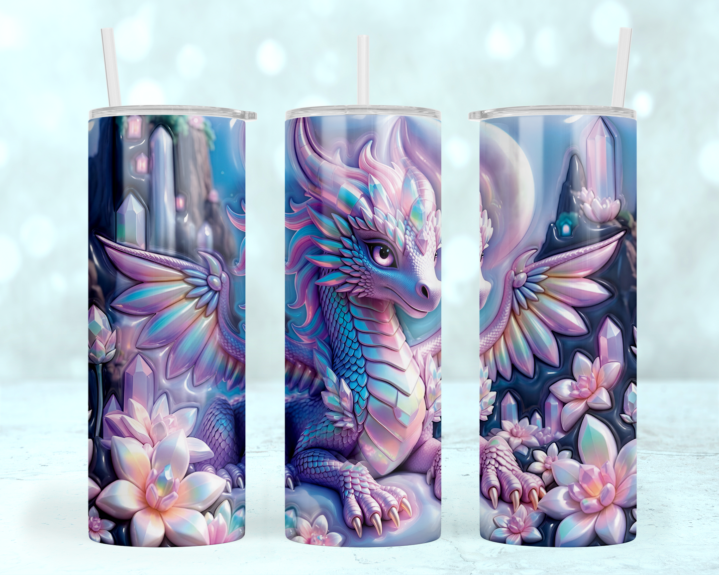 Crystal Dragon Tumbler Wrap