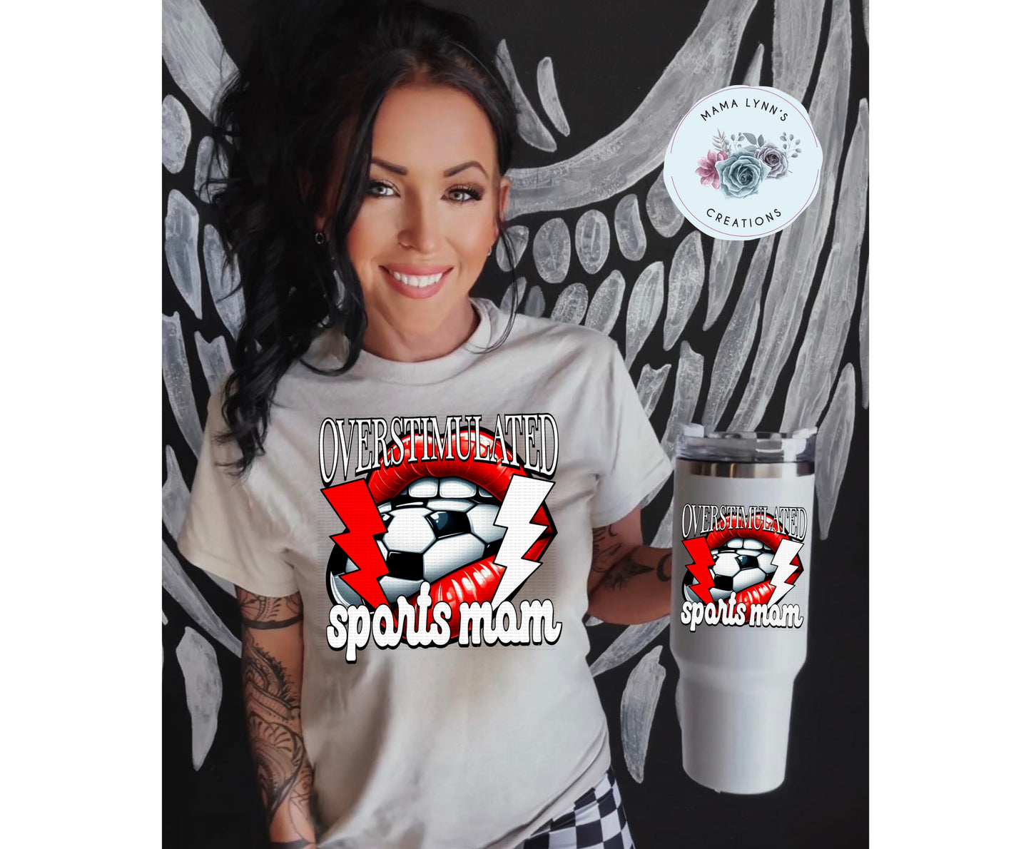 Overstimulated Sports Mom - Baseball DTF Print