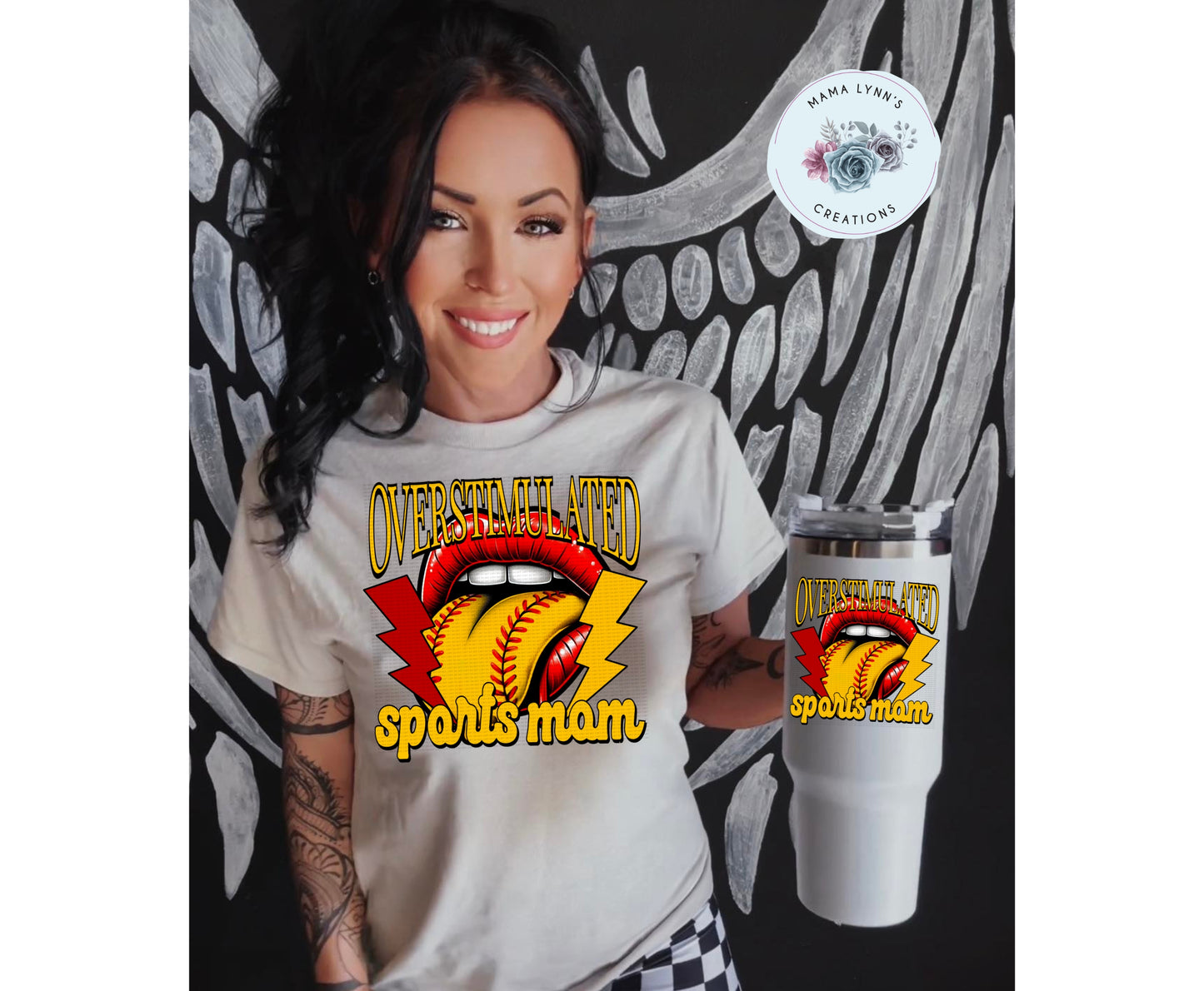 Overstimulated Sports Mom - Softball DTF