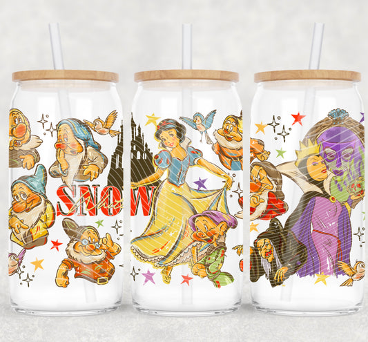 Vintage Heigh-Ho Heigh-Ho 16 oz Glass Can Wraps