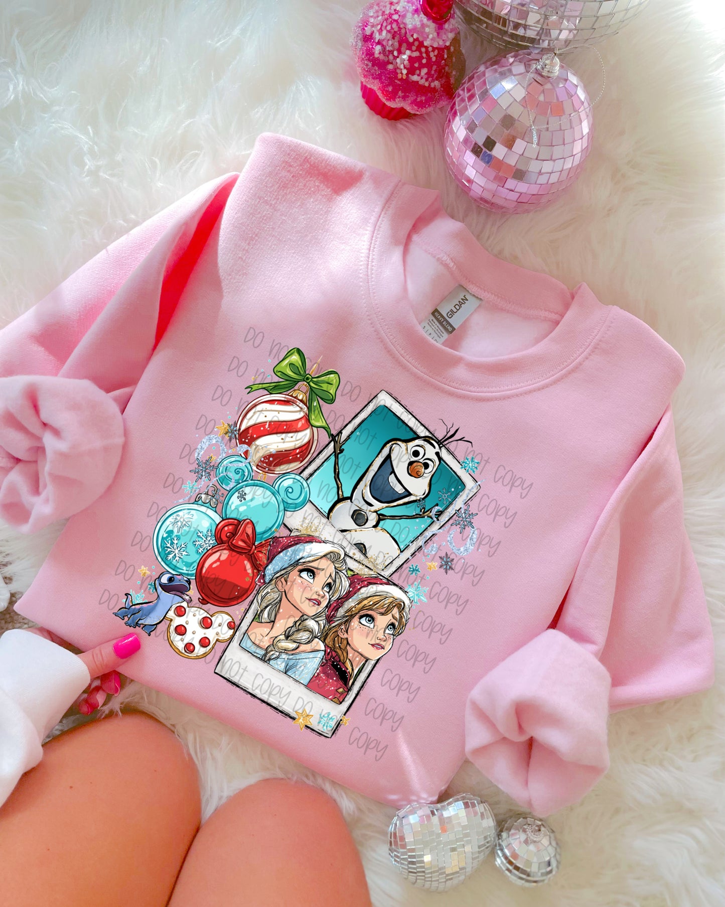 Christmas Polaroid Frozen DTF Prints