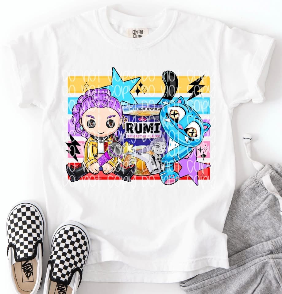 K-pop Rumi Ramen DTF Prints