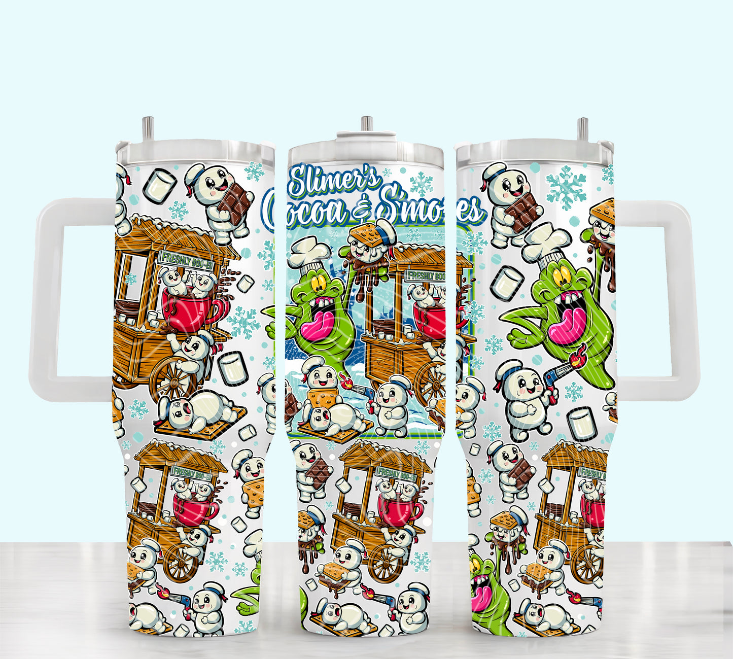 Slimer’s Cocoa & S’mores 40 oz Tumbler Print