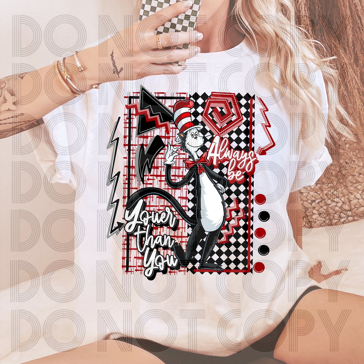 Retro Cat DTF Prints