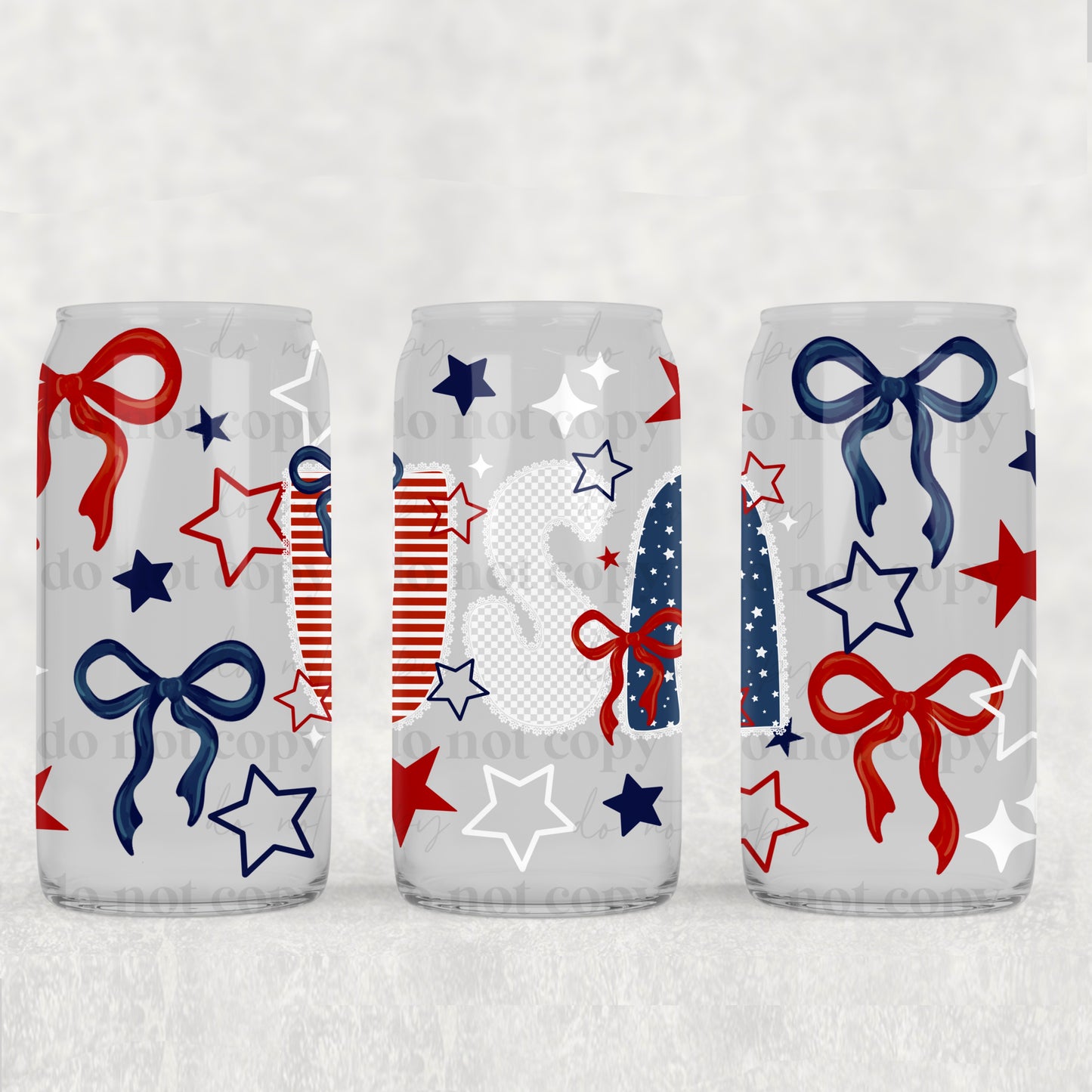 USA Lace 16 oz Glass Wrap