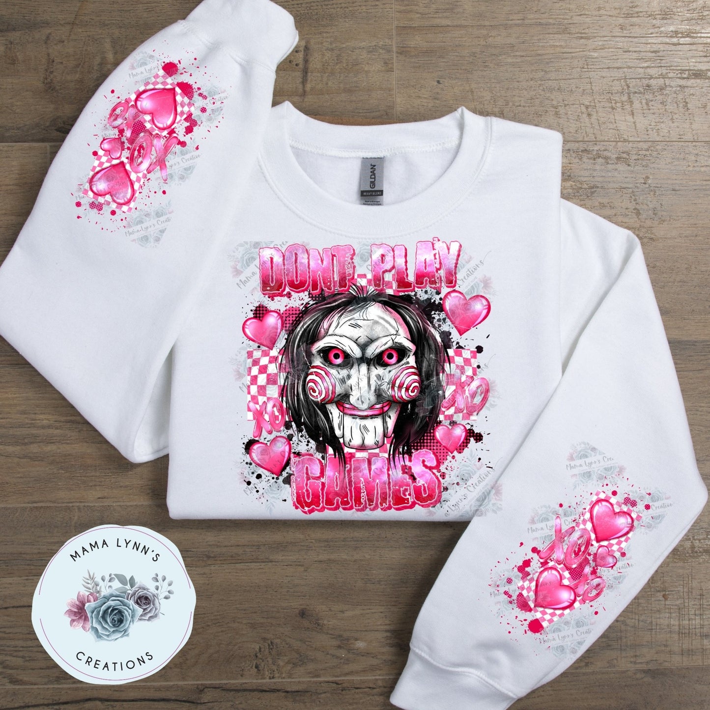 Dont Play Games Horror Valentine DTF Print