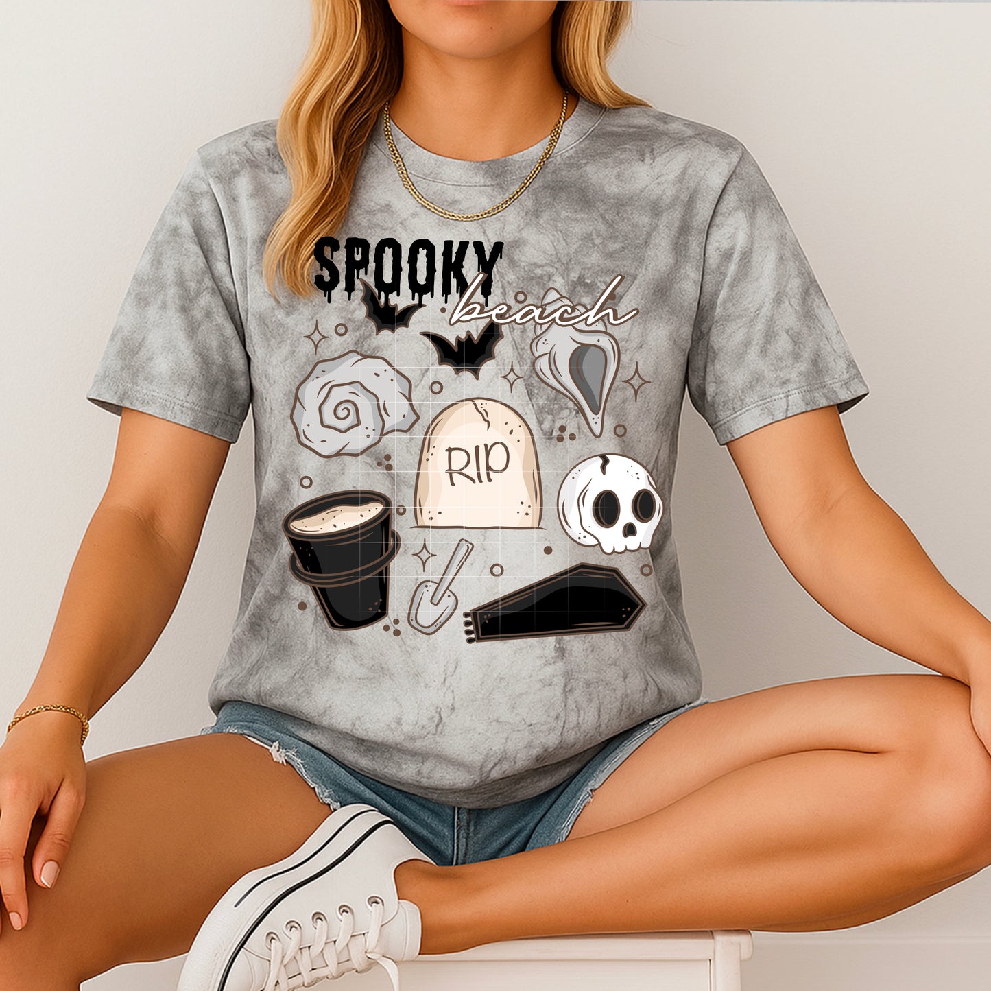 Spooky Beach DTF Prints