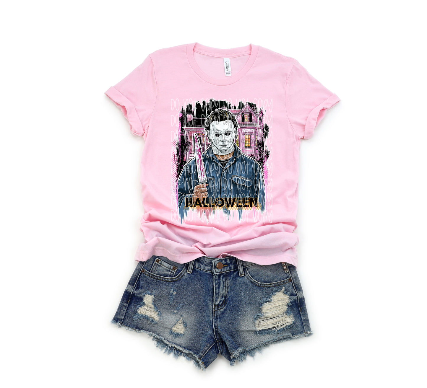 Pink Michael Halloween DTF Print