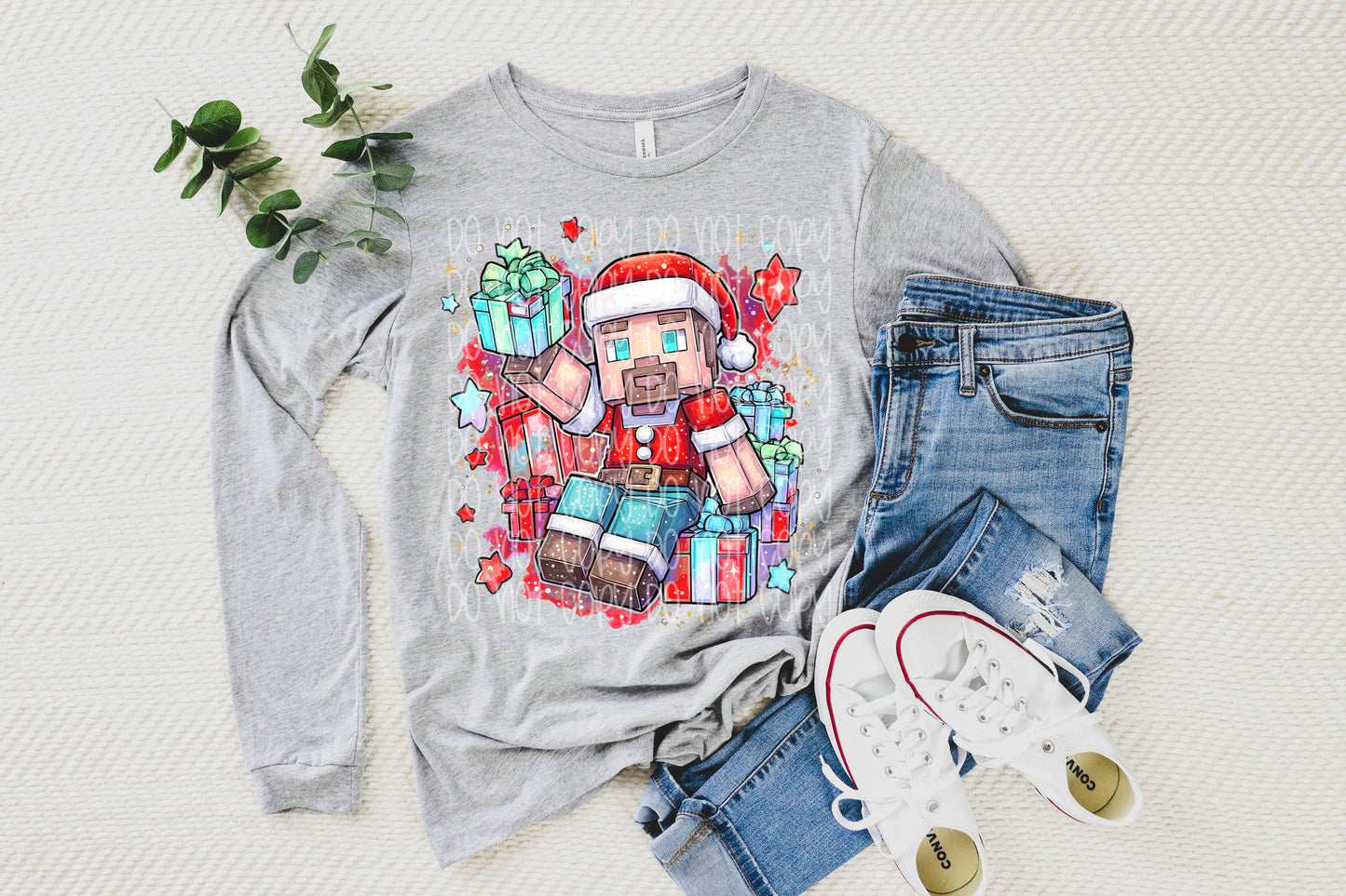 Christmas Miner DTF Prints