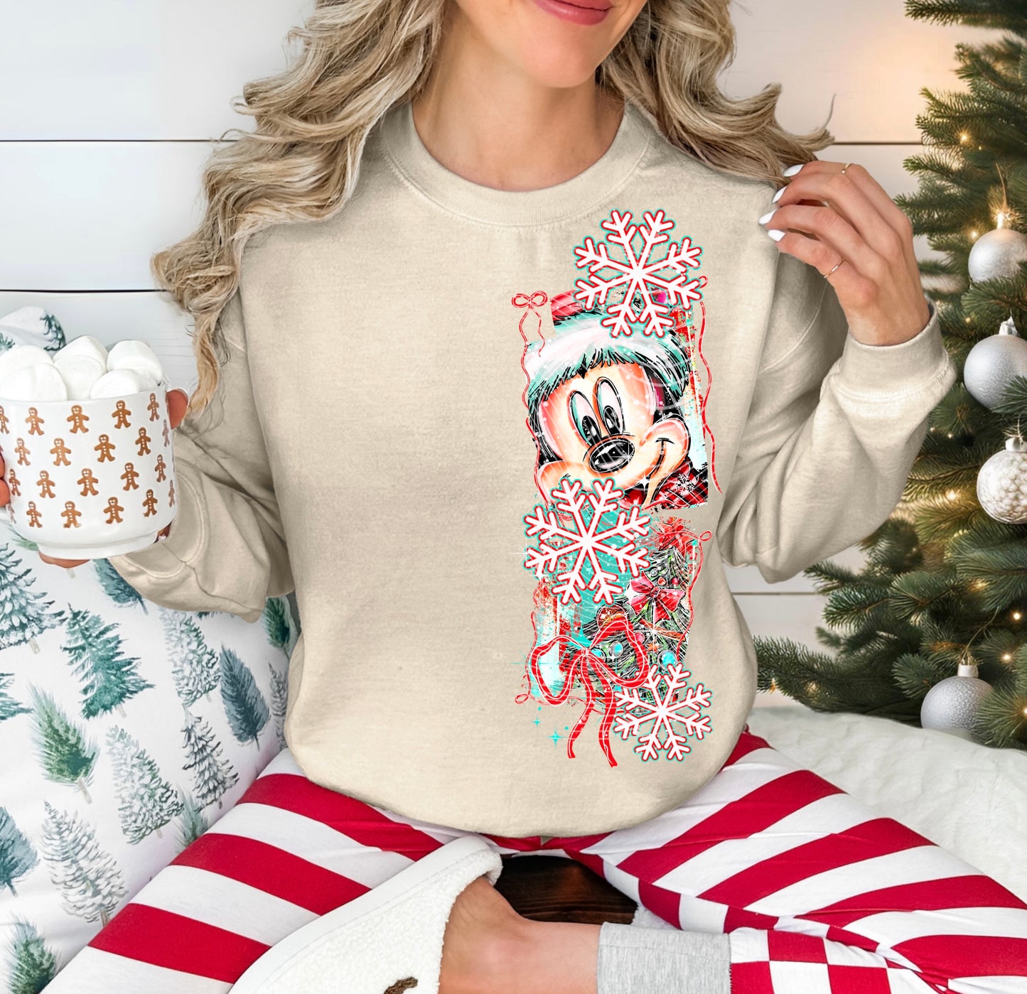 Christmas Mouse DTF Prints