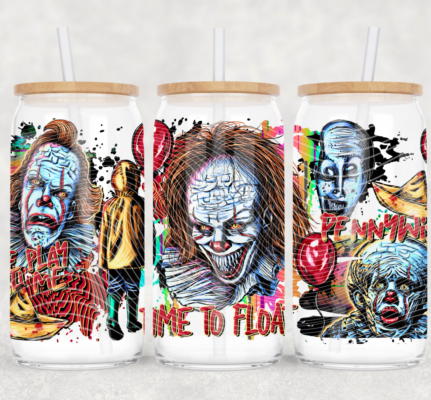 Time To Float 16 oz Glass Wrap