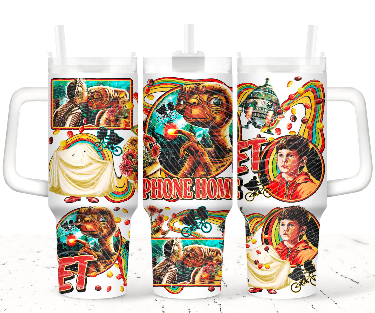 Phone Home 40 oz Tumbler Prints
