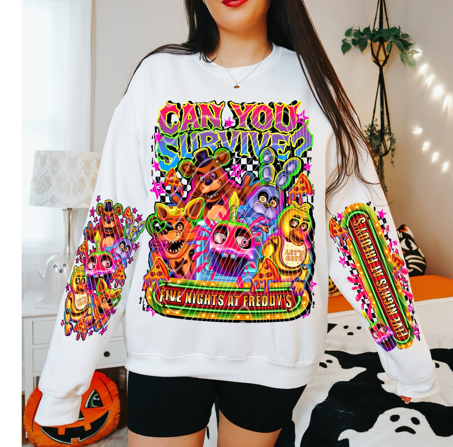 Can You Survive FNAF (Double Sleeve) DTF Prints