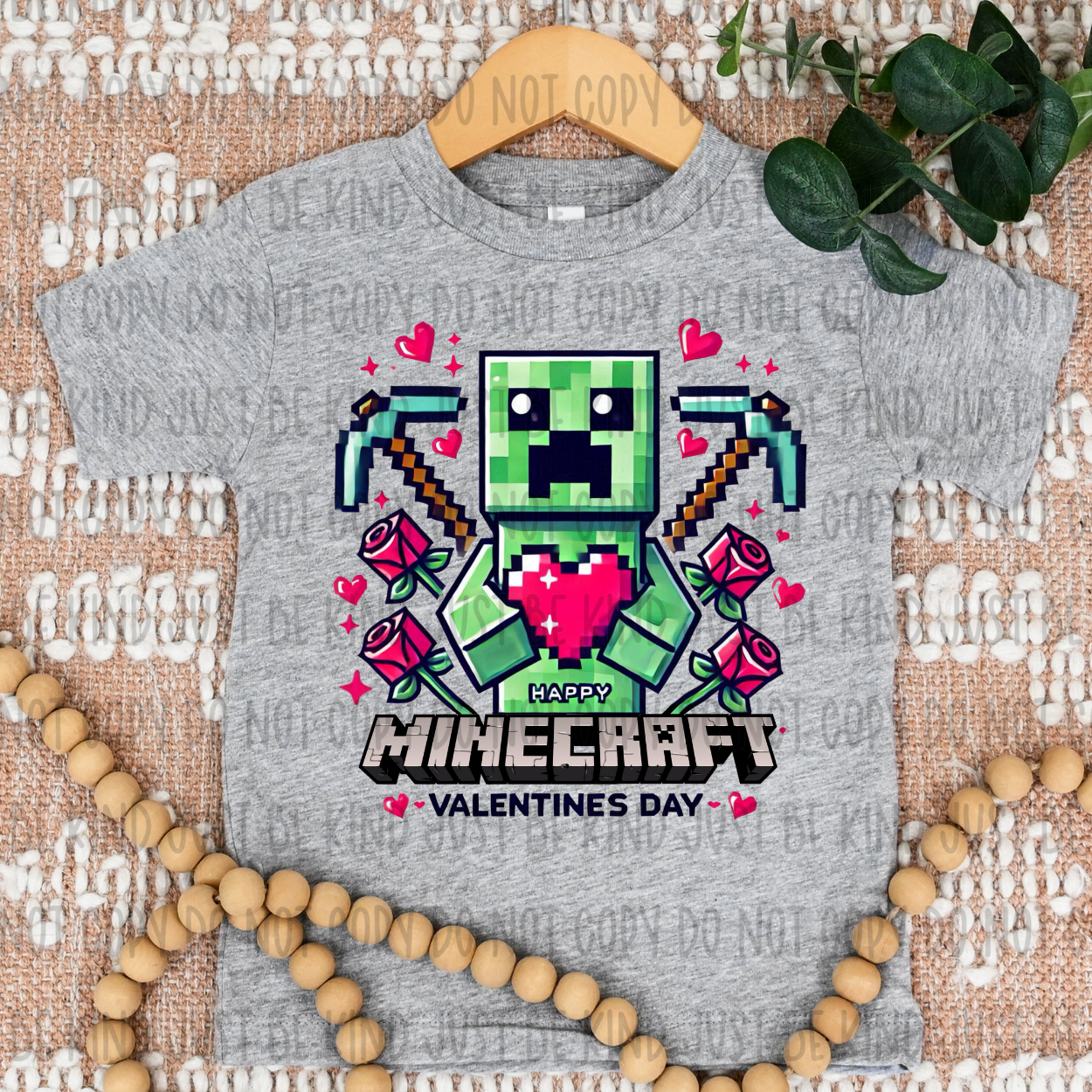 Happy Vday Miner DTF Print
