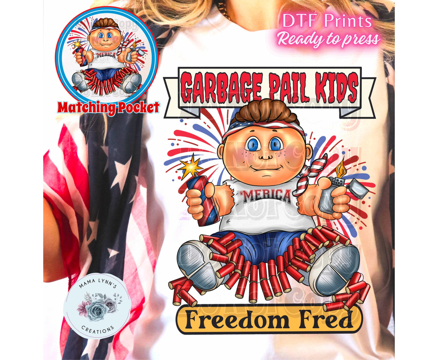 Freedom Fred GPK DTF Print