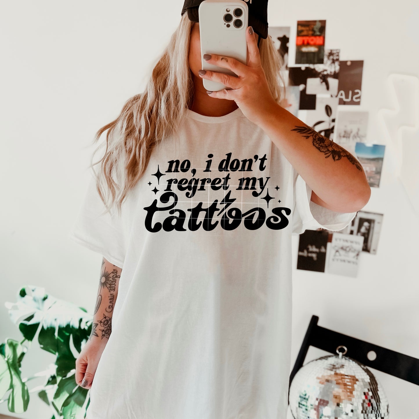 No I don’t Regret My Tattoos (Single Color) DTF Prints